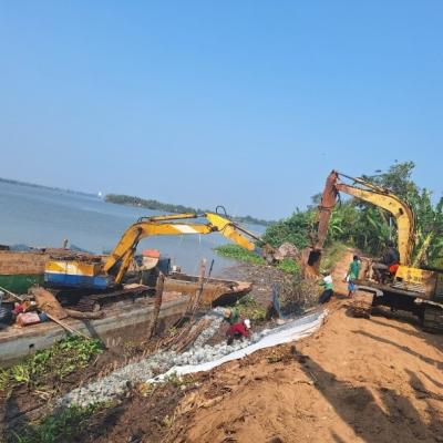 Khắc phục sạc lỡ trên sông Cổ Chiên, vấn đề cấp thiết đang được giải quyết